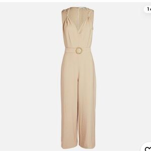 INTERMIX Paula Belted Twill Jumpsuit size 0